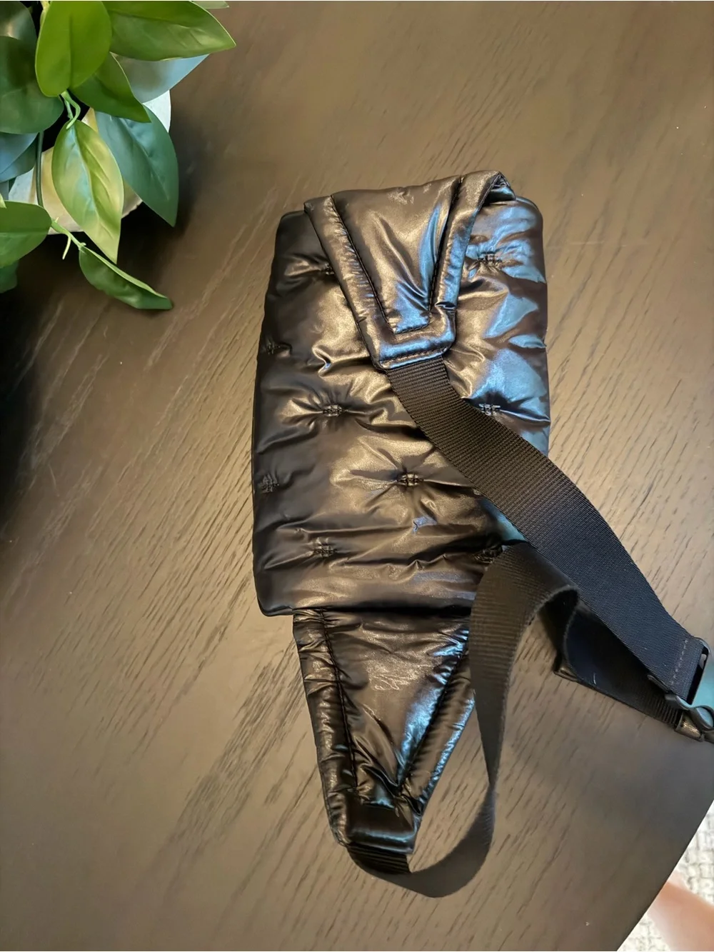 Tory Burch Black Quilted Leather Crossbody Waist Bag